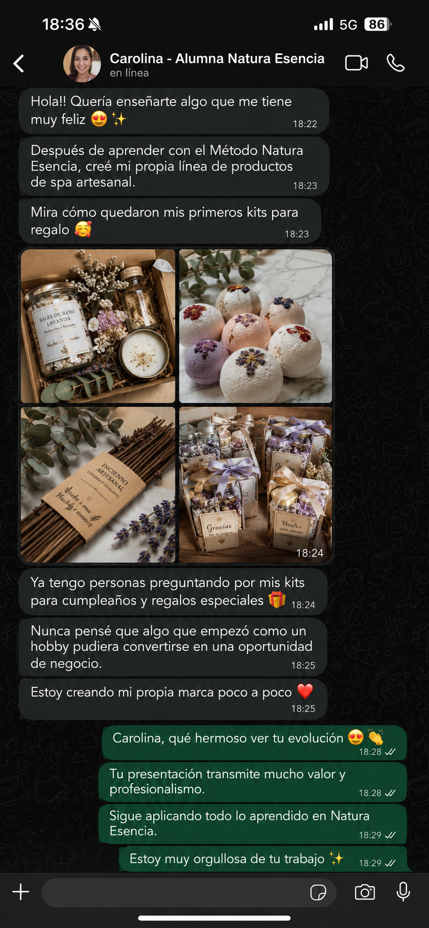 Testimonio real de alumna 3