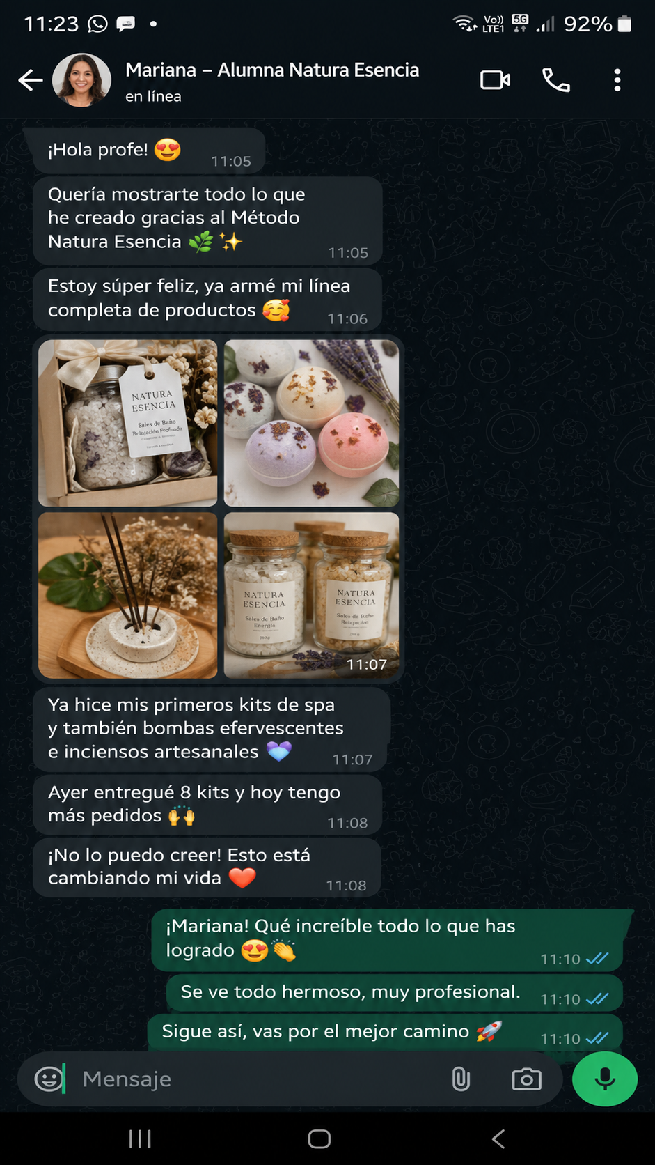 Testimonio real de alumna 4